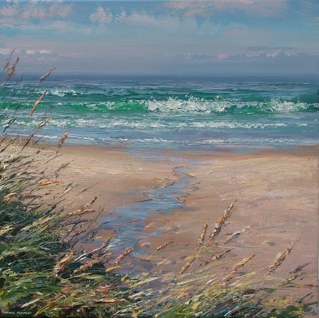 Mark Preston - marram grasses, sennen cove